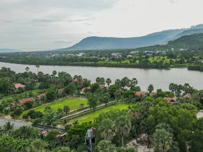 Resort & Potential land for sale in Kampot River Bank - Kampot riverside