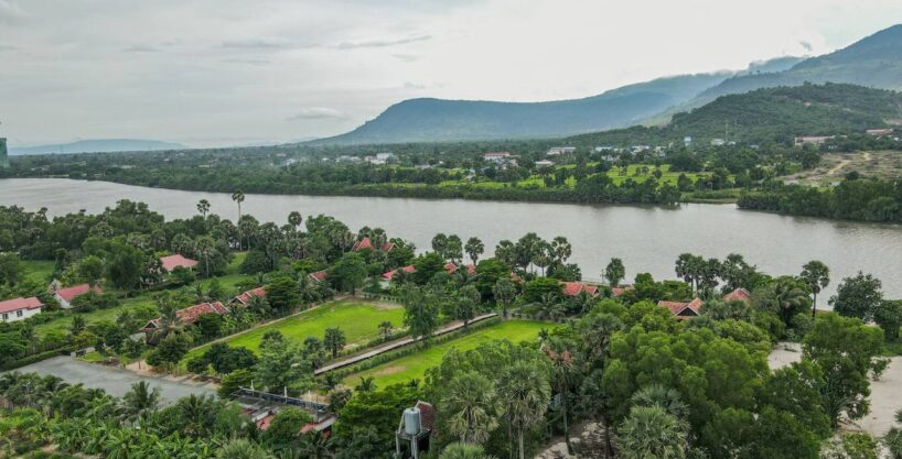 Resort & Potential land for sale in Kampot River Bank - Kampot riverside