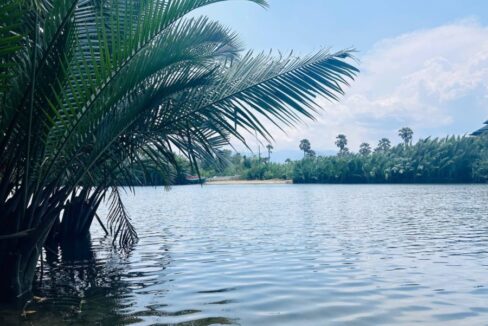 Charming Riverside Cottage House For Sale in Kampot, Cambodia River Bank