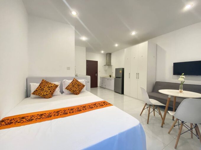 Service Studio Apartment for rent in the Heart of Phnom Penh City is available