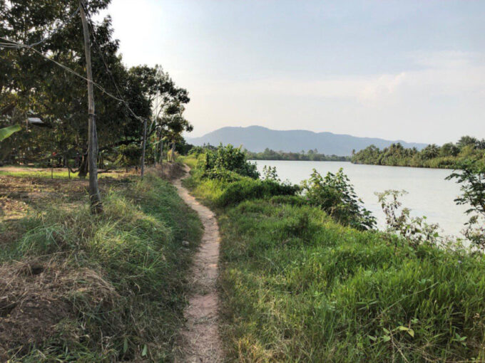 Urgent Sale! Waterfront Land for Sale in Kampot Along Teuk Chhu River