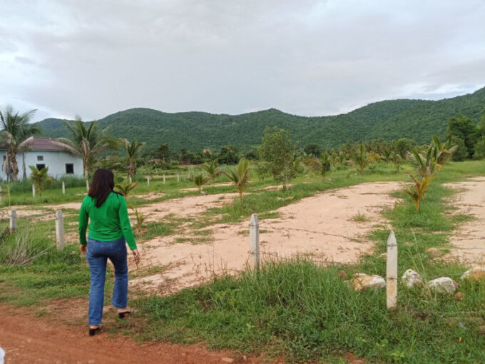 30mX90 Land for sale in Kampot - Mlech Lake