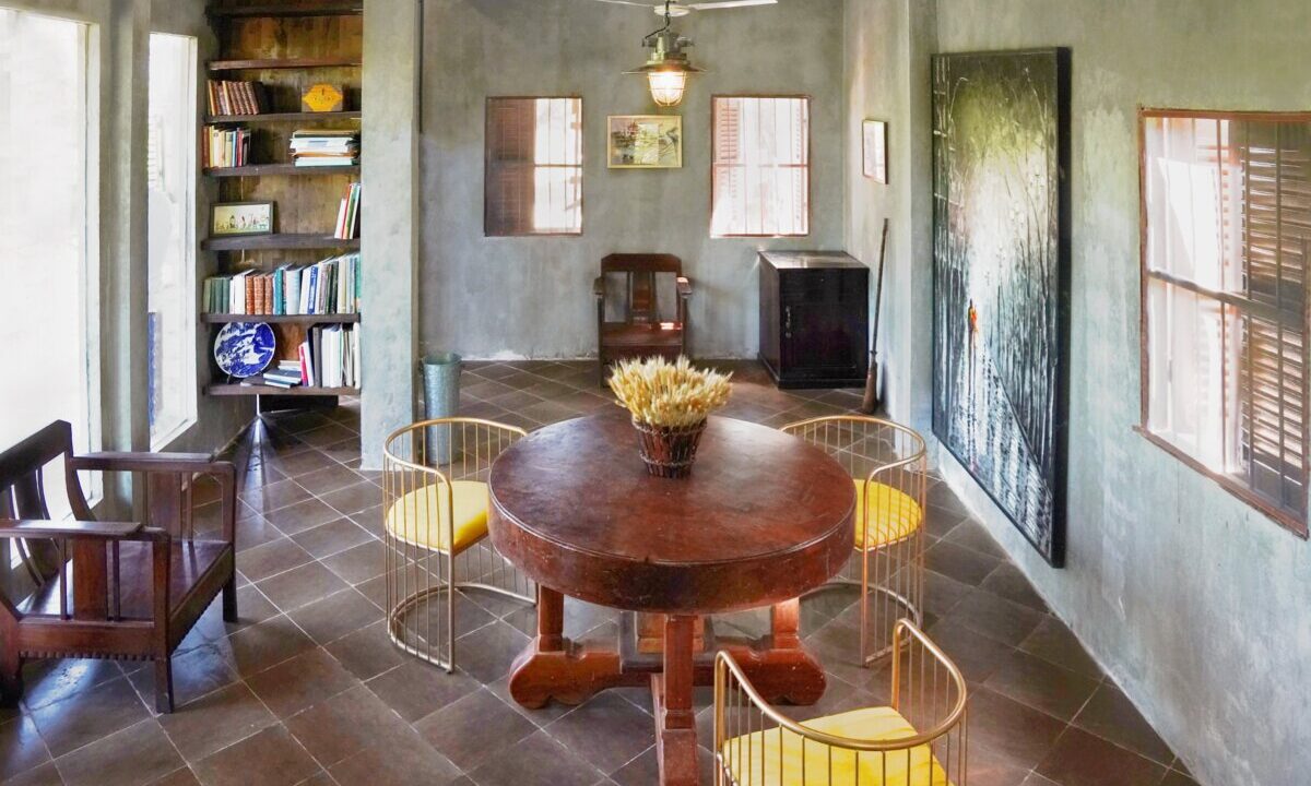 Wooden House Study Room Library